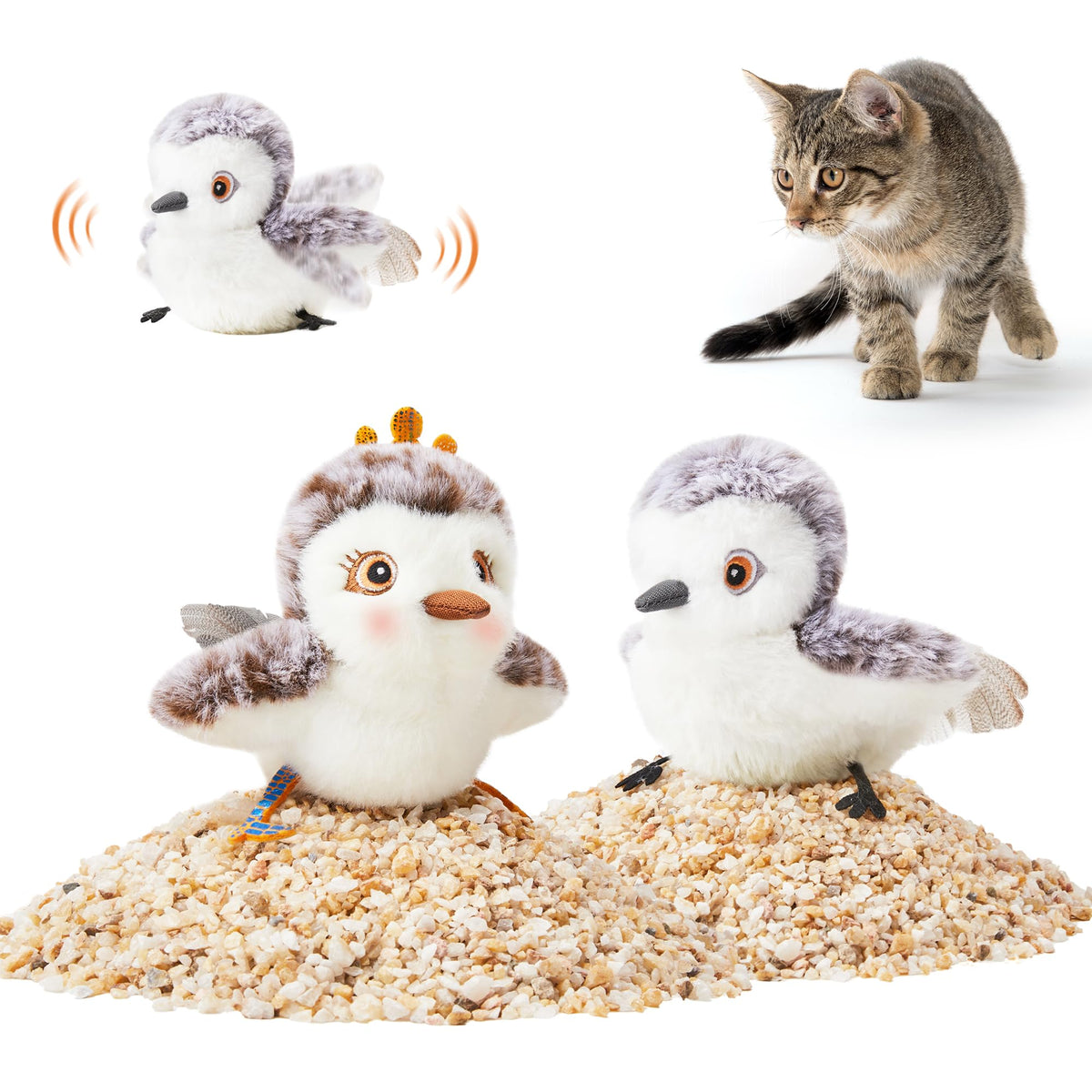 PotaromaCatToys2PcsFlappingSan