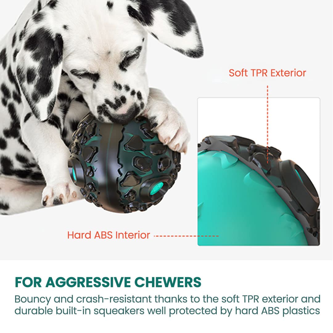 Potaroma Aerolite-Shaped Dog Squeaky Chew Toy for Aggressive Chewers