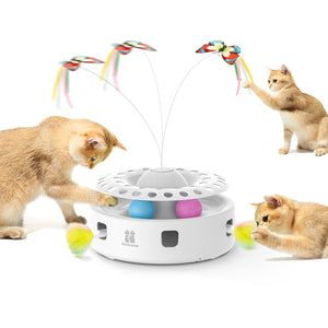 Potaroma Cat Toys 3-in-1 Automatic Interactive Kitten Toy