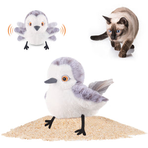 Potaroma Cat Toys Rechargeable Flapping Bird Sandpiper