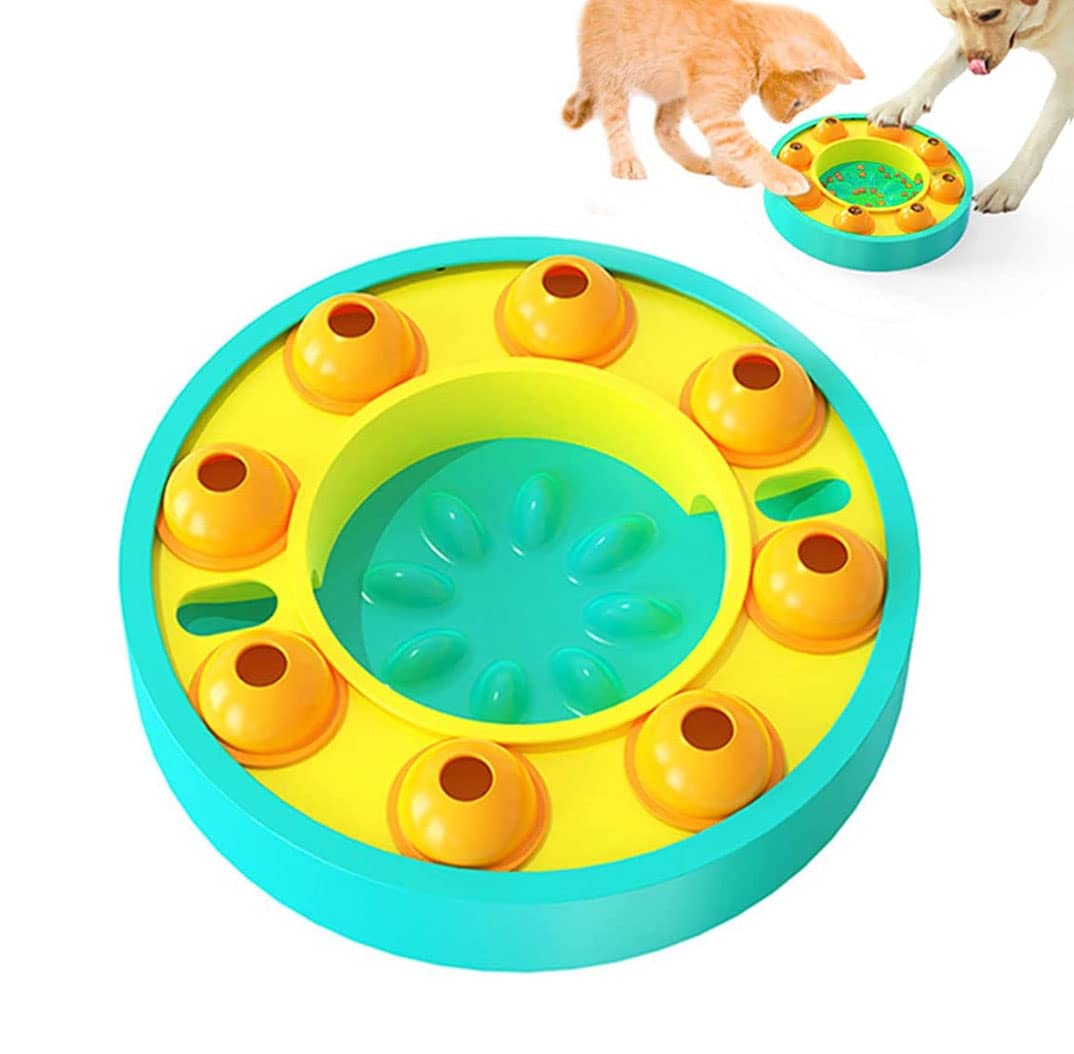 Dog Puzzle Toy 2 Levels, Slow Feeder, Dog Food Treat Feeding Toys