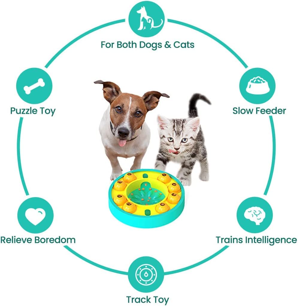 Interactive Dog & Cat Food Puzzle Toy - Ito Rocky Treat Boredom