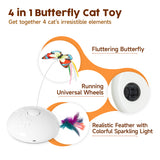 Potaroma Cat Toys, 4-in-1 Rechargeable Interactive Automatic Kitten Toy
