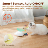 Potaroma Cat Toys, 4-in-1 Rechargeable Interactive Automatic Kitten Toy